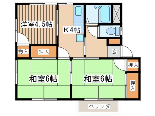 アイシーコーポの物件間取画像